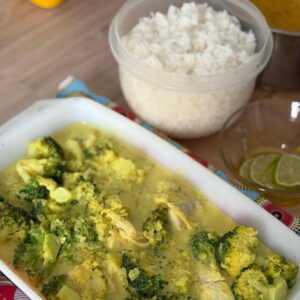 Curry thaï poisson blanc et brocoli