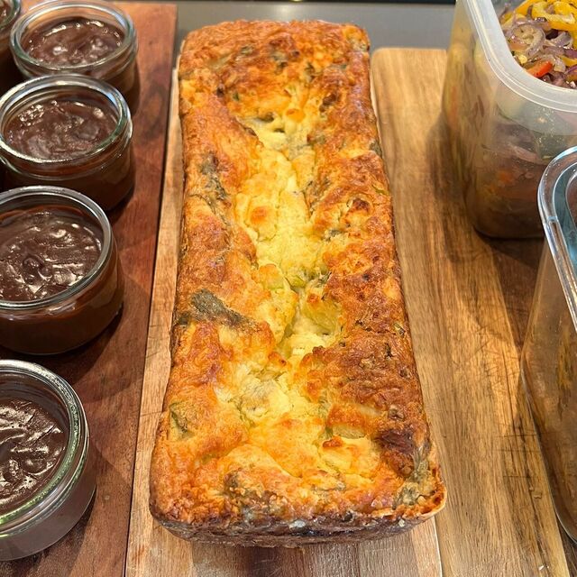 Cake poireau et chèvre