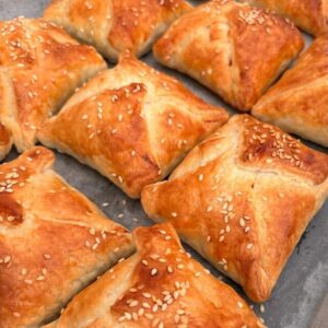Feuilletés chèvre et poireau