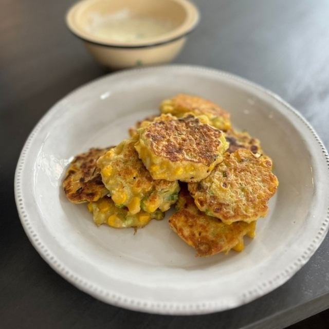 Galettes au maïs et à la polenta