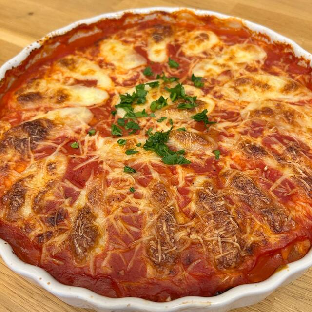 Gratin de potiron à la mozzarella